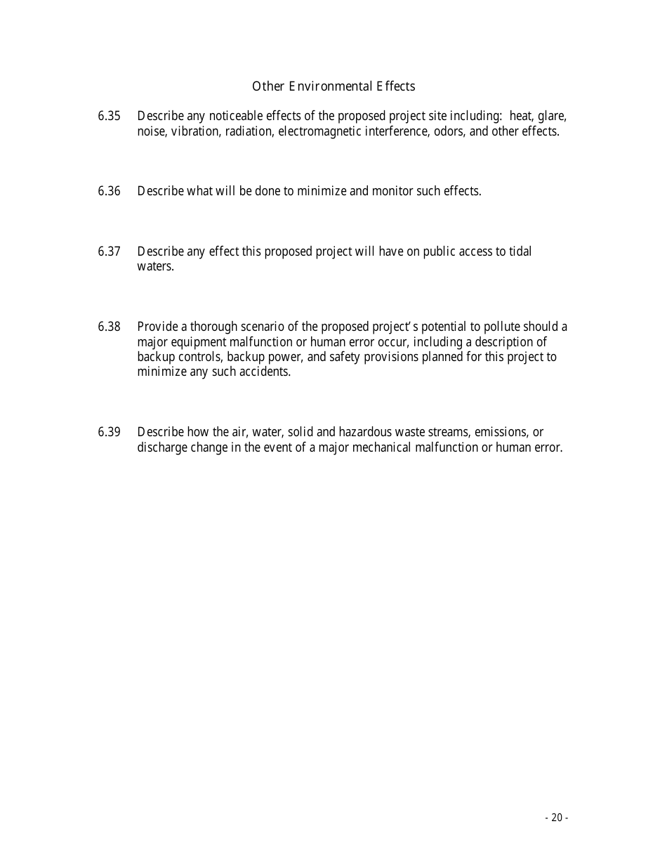Application for a Coastal Zone Act Permit - Delaware, Page 20