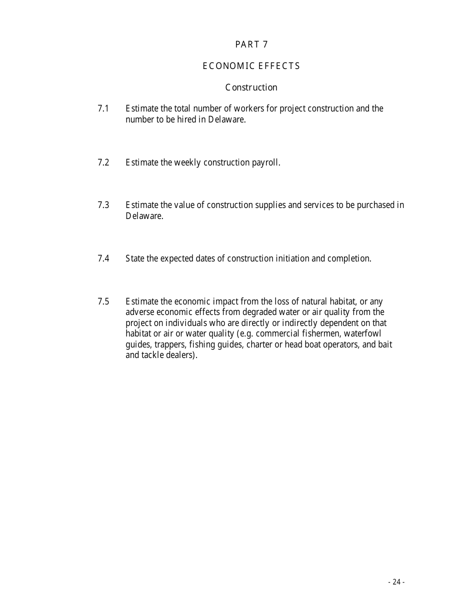 Application for a Coastal Zone Act Permit - Delaware, Page 24