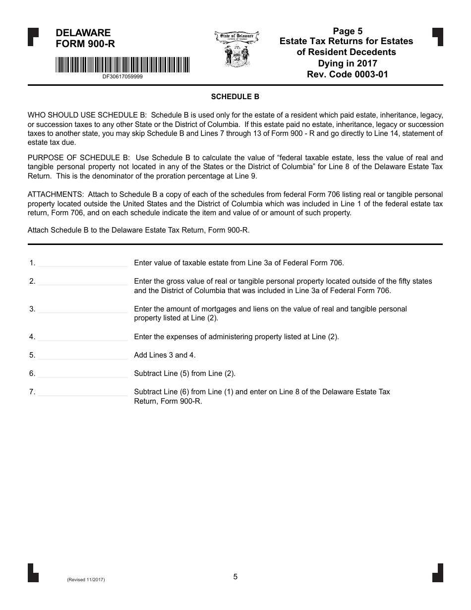 Form 900 R Download Fillable Pdf Or Fill Online Estate Tax Returns For Estates Of Resident 4369