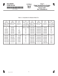 Form 900-NR Estate Tax Returns for Estates of Non-resident Decedents Dying in 2017 - Delaware, Page 3