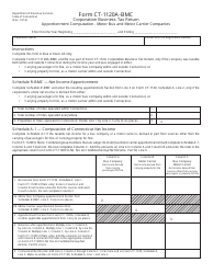 Document preview: Form CT-1120A-BMC Corporation Business Tax Return - Apportionment Computation - Motor Bus and Motor Carrier Companies - Connecticut