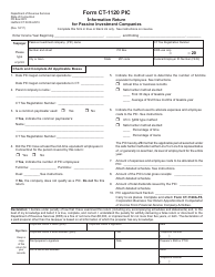 Document preview: Form CT-1120 PIC Information Return for Passive Investment Companies - Connecticut