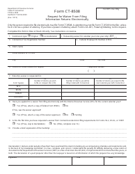 Form CT-8508 Request for Waiver From Filing Information Returns Electronically - Connecticut