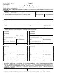 Form CT-6559 &quot;Submitter Report for Form W-2 Compact Disc (Cd) Filing&quot; - Connecticut