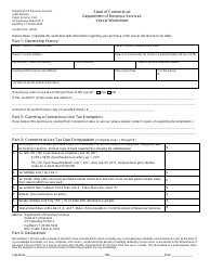 Form AU-462 &quot;Vessel Worksheet&quot; - Connecticut
