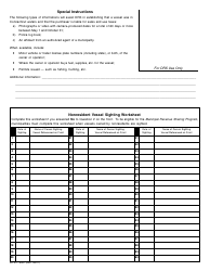 Form AU-497 Unregistered Vessel Sighting Report for the Connecticut Municipal Revenue Sharing Program - Connecticut, Page 2