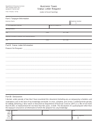 Form TPG-170 Business Taxes - Status Letter Request - Connecticut