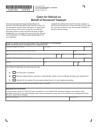 Form DR0102 &quot;Claim for Refund on Behalf of Deceased Taxpayer&quot; - Colorado