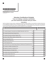Document preview: Form DR0104CH Voluntary Contributions Schedule - Colorado