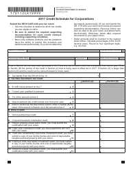 Document preview: Form DR0112CR Credit Schedule for Corporations - Colorado