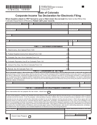 Form DR8453C Corporate Income Tax Declaration for Electronic Filing - Colorado, Page 2