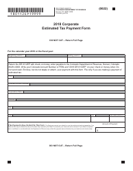 Form DR0112EP Corporate Estimated Income Tax - Colorado, Page 3