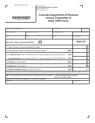 Form DR1106 Annual Transmittal of State 1099 Forms - Colorado, Page 2