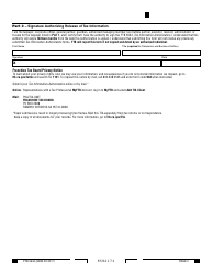 Form FTB3534 Tax Information Authorization - California, Page 2
