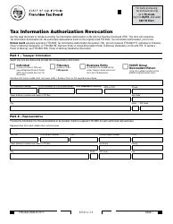 Document preview: Form FTB3535 Tax Information Authorization Revocation - California
