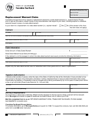 Document preview: Form FTB3900A PC Replacement Warrant Claim - California