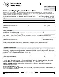 Document preview: Form FTB3900B PC Business Entity Replacement Warrant Claim - California