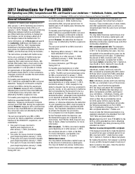 Instructions for Form FTB3805V Net Operating Loss (Nol) Computation and Nol and Disaster Loss Limitations '&quot; Individuals, Estates, and Trusts - California