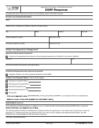 Document preview: IRS Form 14764 Esrp Response