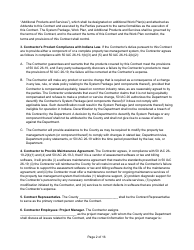 State Form 55931 Prescribed Contract for Computer Software, Services, and Equipment - Indiana, Page 2