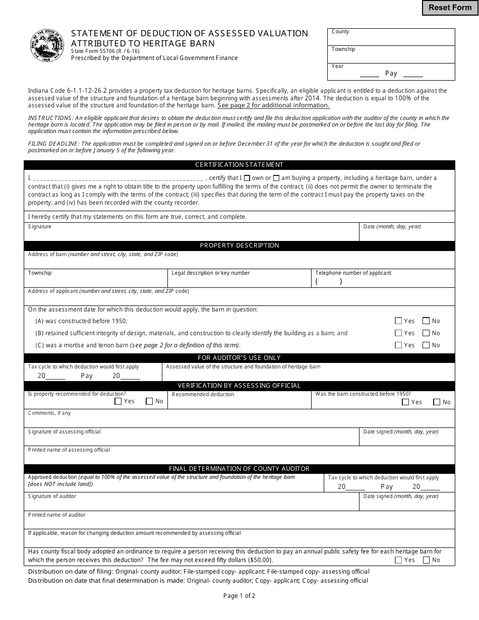 State Form 55706 - Fill Out, Sign Online and Download Fillable PDF ...