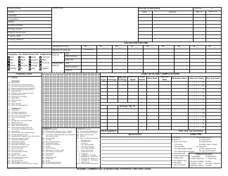 State Form 50056 Indiana Commercial and Industrial Property Record Card - Indiana