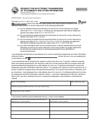 Document preview: State Form 55042 Request for Electronic Transmission of Statements and Other Information - Indiana