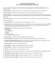 State Form 55552 (ALC-W) Schedule ALC-W-S Alcoholic Beverage Wholesaler&#039;s Schedule - Indiana, Page 2