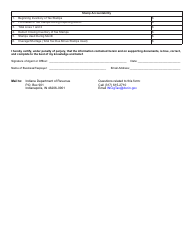 Form CIG-PT (State Form 55567) Cigarette Paper and Tube Tax Return - Indiana, Page 2