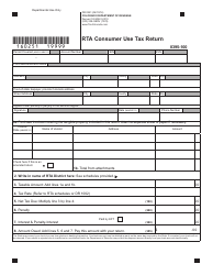 Form DR0251 Rta Consumer Use Tax Return - Colorado, Page 2