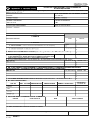 Document preview: VA Form 26-0971 Status of Loan Account - Foreclosure or Other Liquidation