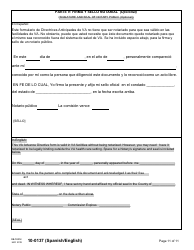 VA Form 10-0137 VA Advance Directive: Durable Power of Attorney for Health Care and Living Will (English/Spanish), Page 11