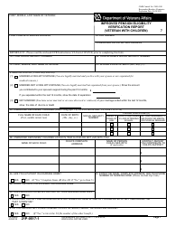 Document preview: VA Form 21P-0517-1 Improved Pension Eligibility Verification Report (Veteran With Children)