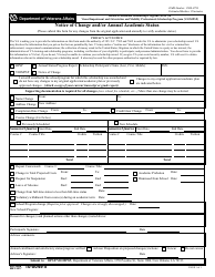 Document preview: VA Form 10-0491I Notice of Change and/or Annual Academic Status