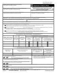VA Formulario 21P-0519S-1 Reporte De Verificacion De Elegibilidad Para Pension Mejorada (Conyuge Sobreviviente Con Hijos) (Spanish)