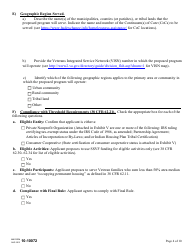 VA Form 10-10072 Supportive Services for Veteran Families (SSVF) Program Application for Supportive Services Grant, Page 4