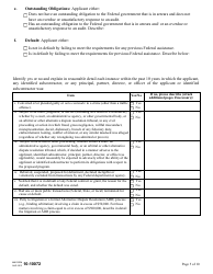 VA Form 10-10072 Supportive Services for Veteran Families (SSVF) Program Application for Supportive Services Grant, Page 5