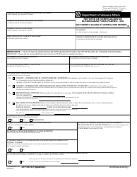 VA Form 21P-0514-1 Reporte De Verificacion De Elegibilidad Para Padres - Dic (English/Spanish)