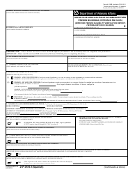 VA Form 21P-0516-1 Reporte Verificacion De Elegibilidad Para Pension Mejorada (Veterano Sin Hijos) (English/Spanish)