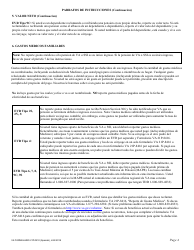 Instrucciones para VA Formulario 21P-0510 Reporte De Verificacion De Elegibilidad (Spanish), Page 4