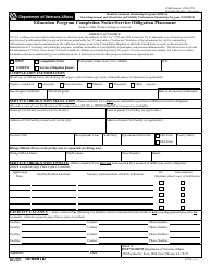 Document preview: VA Form 10-0491D Education Program Completion Notice/Service Obligation Placement - Hpsp & Viompsp