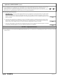 VA Form 10-0491G Application for Health Professional Scholarship Program (Hpsp) &amp; Visual Impairment and Orientation and Mobility Professionals Scholarship Program (Viompsp), Page 6