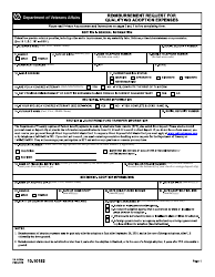 Document preview: VA Form 10-10152 Reimbursement Request for Qualifying Adoption Expenses