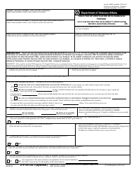 VA Form 21P-0512S-1 Old Law and Section 306 Eligibility Verification Report (Surviving Spouse) (English/Spanish)
