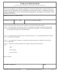 Document preview: HQ TRADOC Form 25-35-1-R-E Publication Review