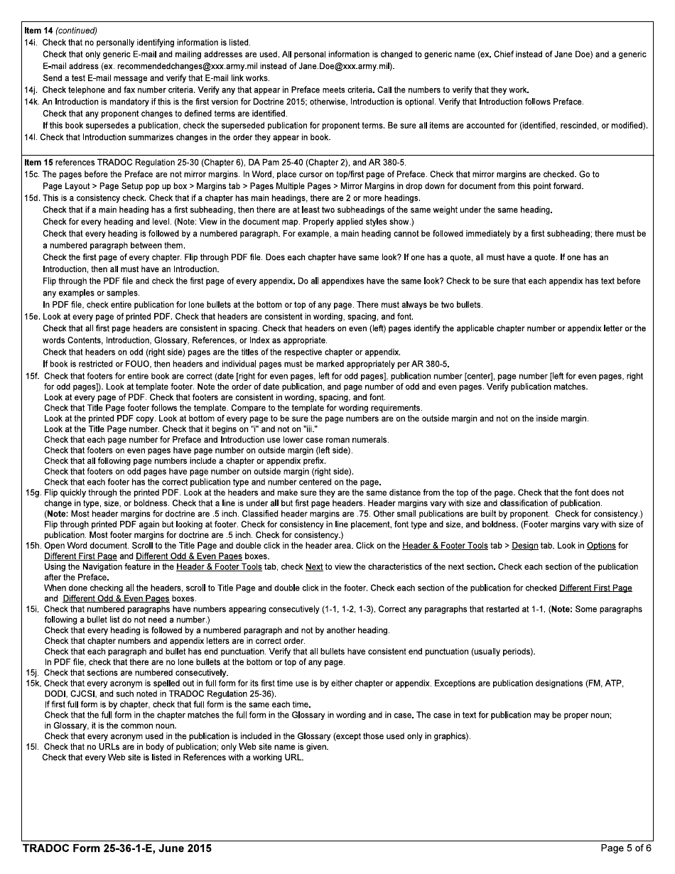 TRADOC Form 25361E Fill Out, Sign Online and Download Fillable PDF
