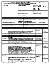 Document preview: TRADOC Form 25-36-1-E Tradoc Doctrine Publication Checklist