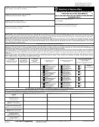 Document preview: VA Form 21P-0513-1 Old Law and Section 306 Eligibility Verification Report (Children Only) (English/Spanish)