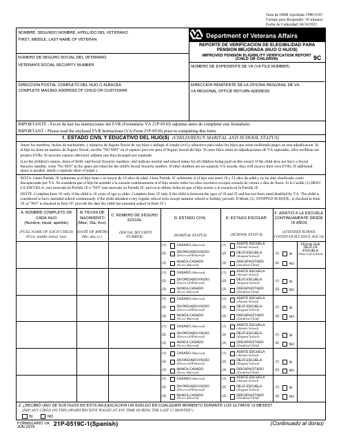 VA Form 21P-0519C-1  Printable Pdf