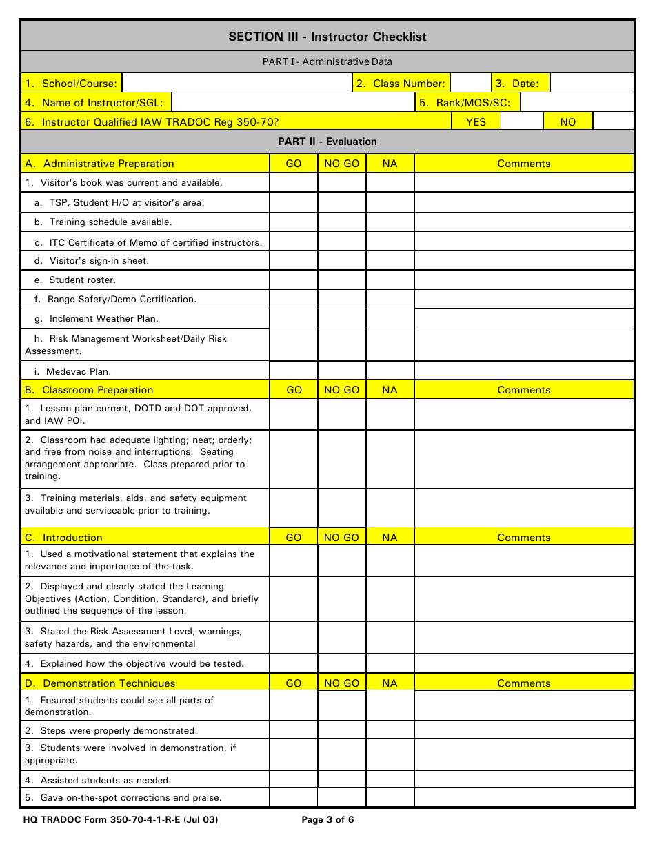 TRADOC Form 350-70-4-1-R-E - Fill Out, Sign Online and Download ...